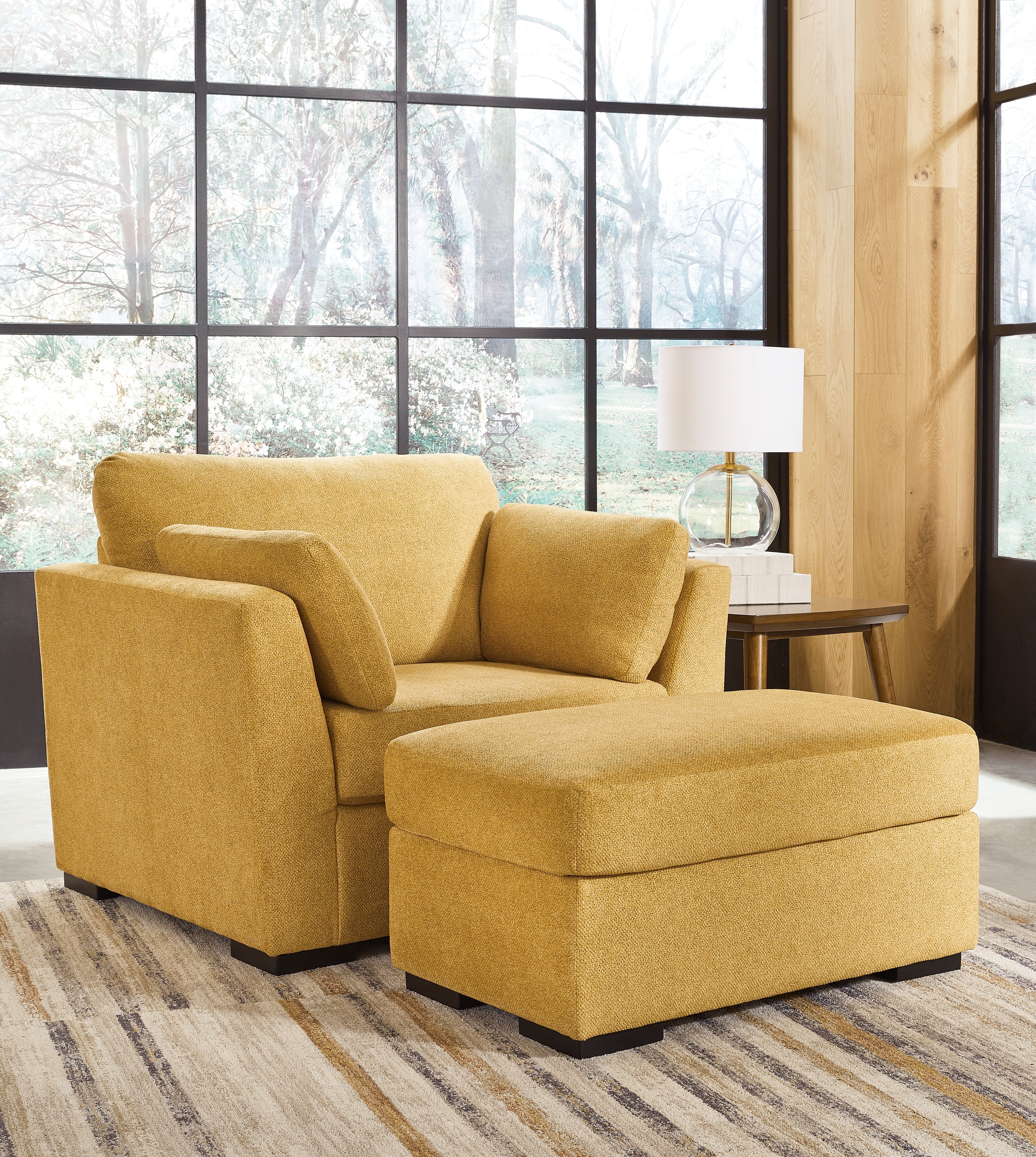 Best Furniture Outlet - Ashley Furniture - Keerwick Oversized Chair and Ottoman - Oversized Chair and Ottoman - 67506U2
