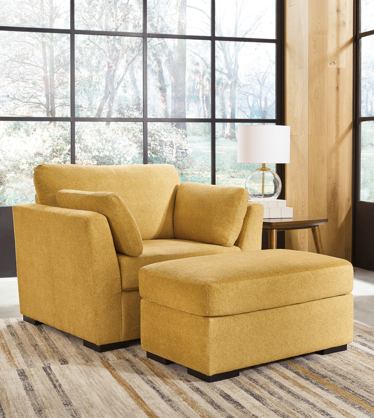 Best Furniture Outlet - Ashley Furniture - Keerwick Oversized Chair and Ottoman - Oversized Chair and Ottoman - 67506U2