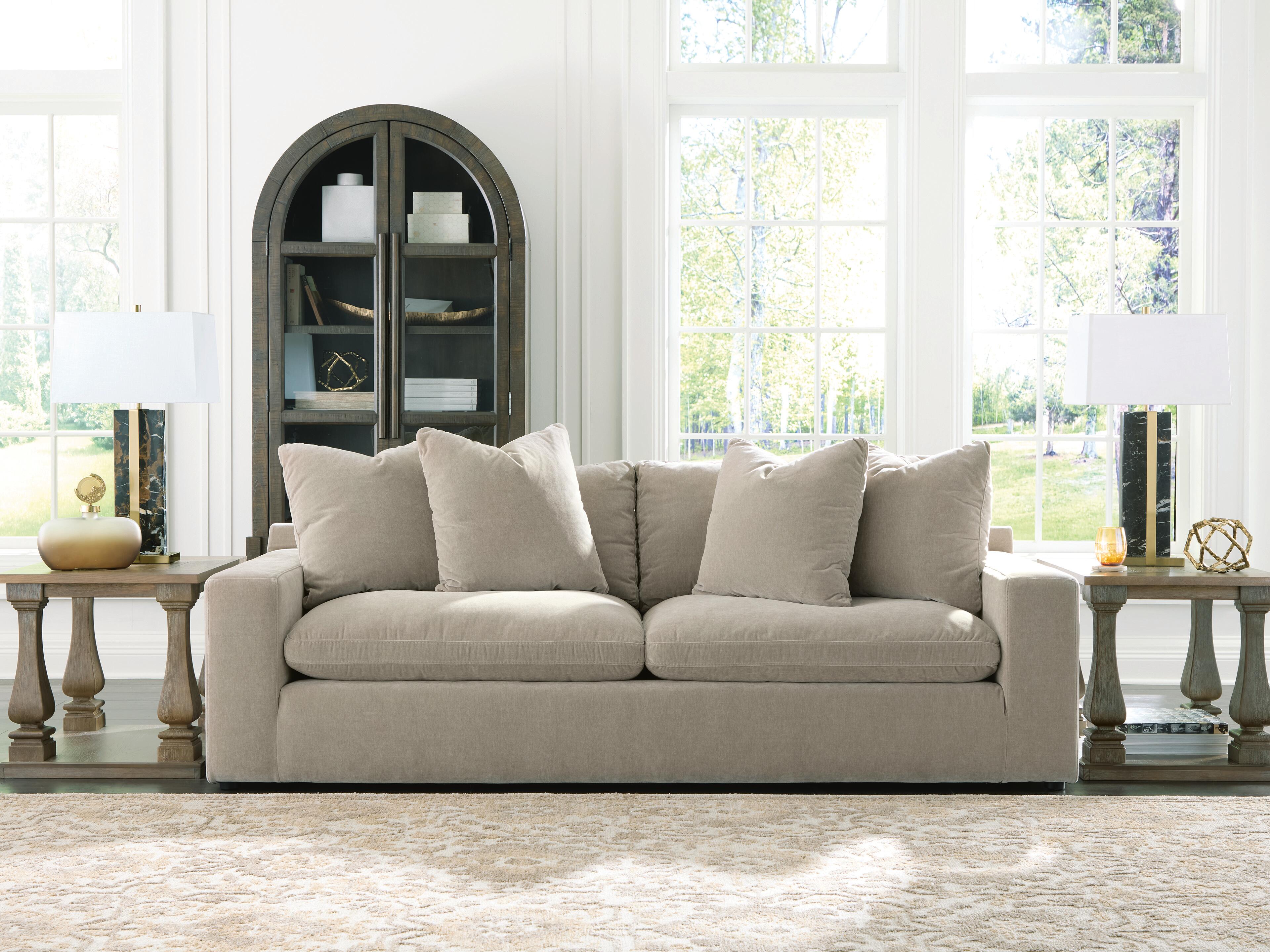 Best Furniture Outlet - Ashley Furniture - Maxton Heights Living Room - Sofa / Pebble - 6780838