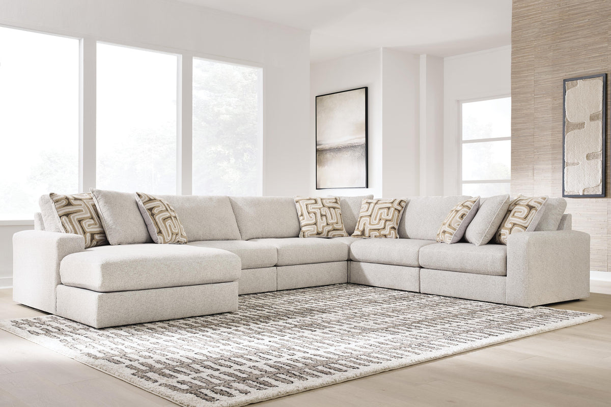 Best Furniture Outlet - Ashley Furniture - Kestrie Sectional - RAF 6-Piece Sectional with Chaise - PC68706S14