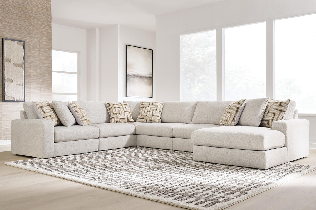 Best Furniture Outlet - Ashley Furniture - Kestrie 6-Piece Sectional with Chaise - 6-Piece Sectional with Chaise - PC68706S15