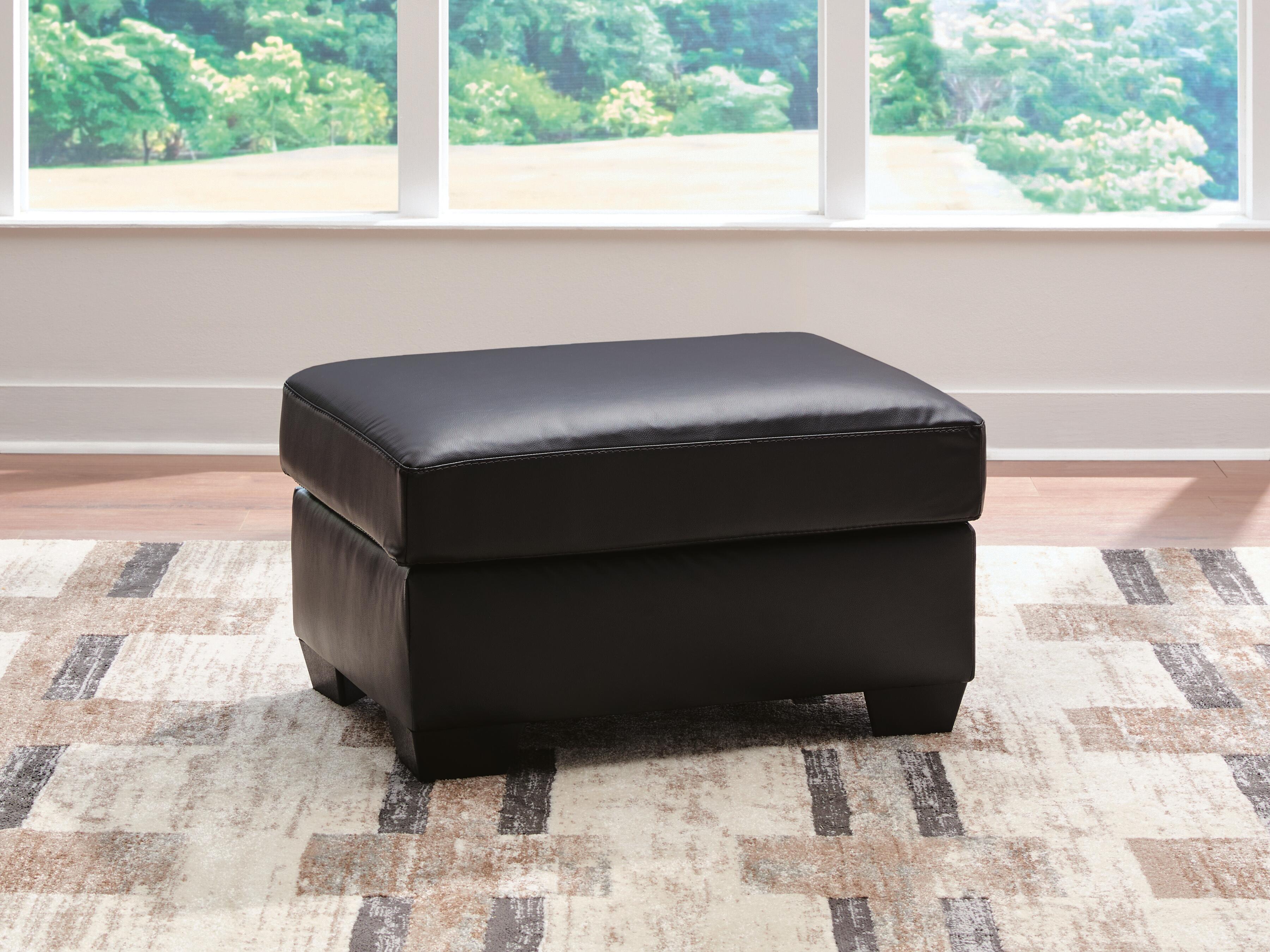 Best Furniture Outlet - Ashley Furniture - Glennbre Living Room - Ottoman / Midnight - PC6980414