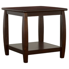 Best Furniture Outlet - Coaster - Dixon 1-shelf Square Wood End Table Espresso - 701077