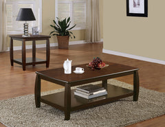 Best Furniture Outlet - Coaster - Dixon 2-piece Rectangular Wood Coffee Table Set Espresso - 701078-S2