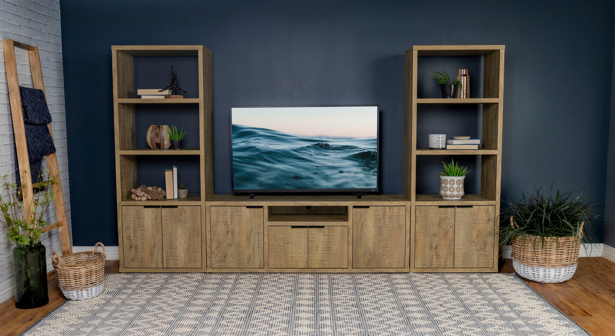 Best Furniture Outlet - Coaster - Tabby 3-piece 60-inch TV Entertainment Center Mango - 701702-SET