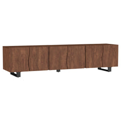 Best Furniture Outlet - Coaster - Trask 86-inch Wood TV Stand Media Console Mango Brown - 701790