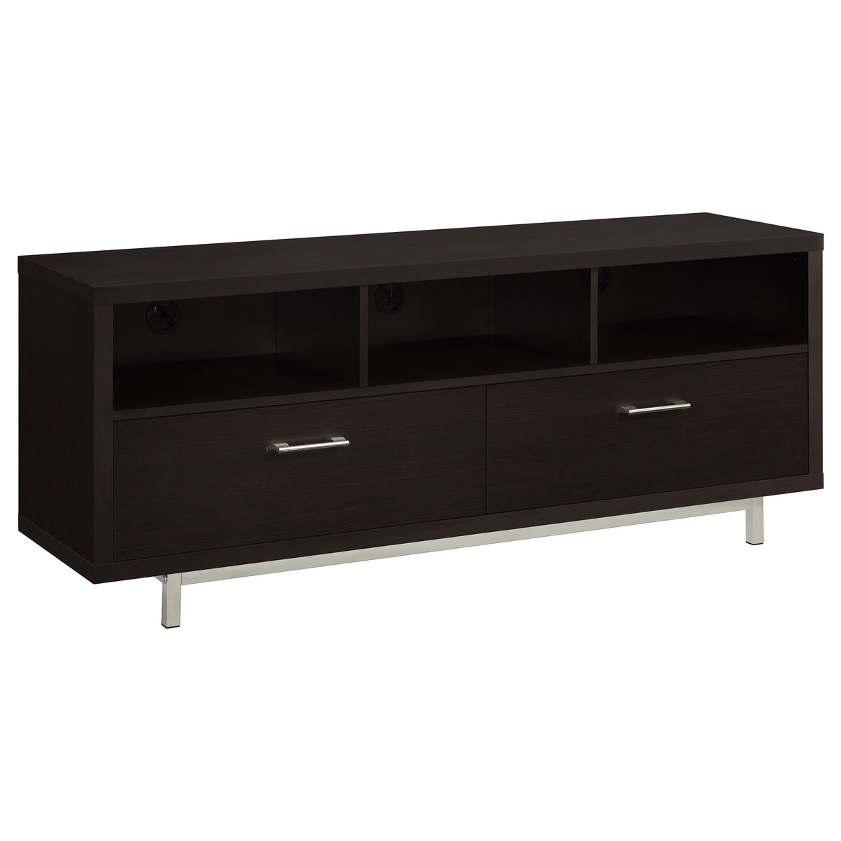 Best Furniture Outlet - Coaster - Casey 2-drawer Engineered Wood 60-inch TV Stand Cappuccino - 701973