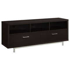 Best Furniture Outlet - Coaster - Casey 2-drawer Engineered Wood 60-inch TV Stand Cappuccino - 701973
