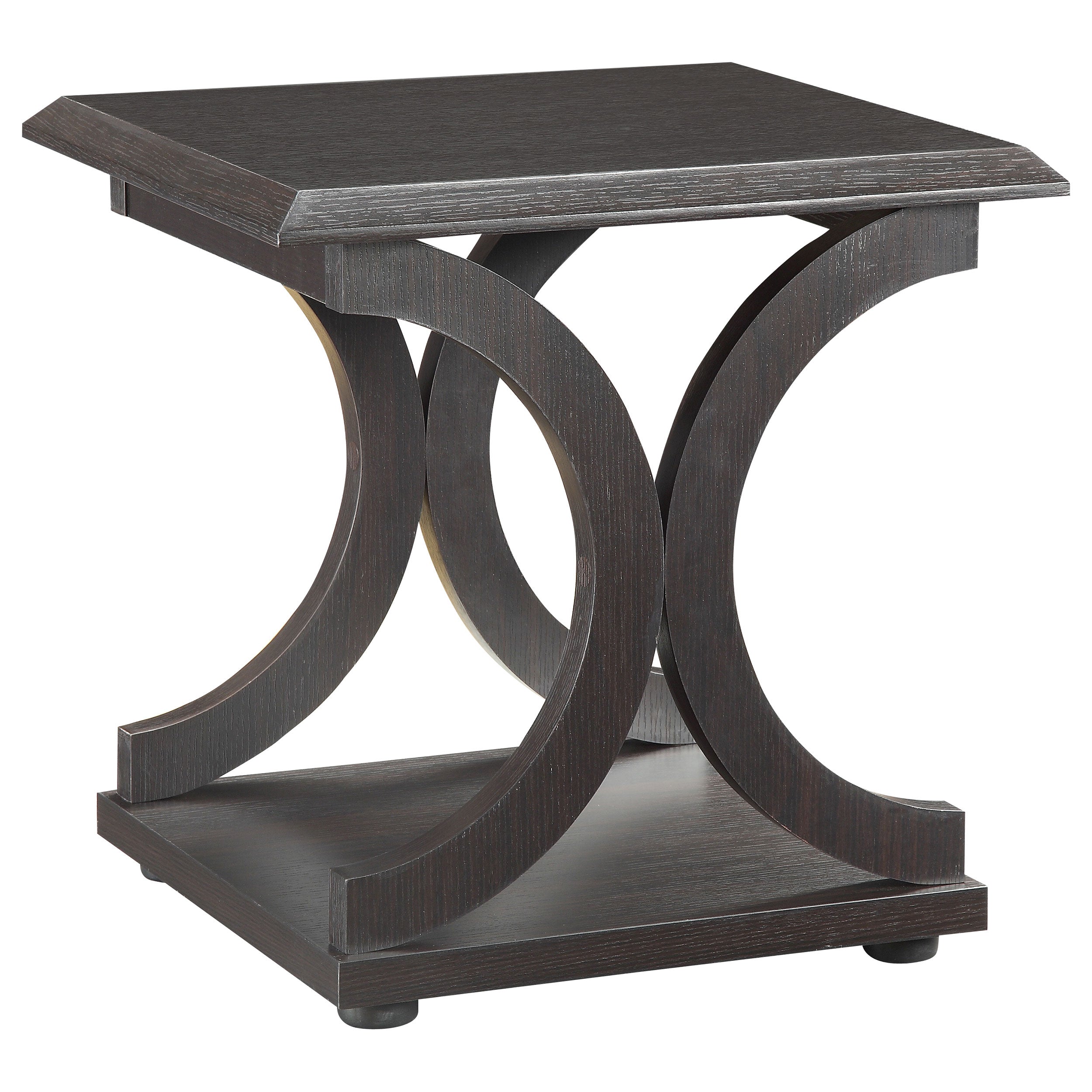 Best Furniture Outlet - Coaster - Shelly Rectangular Engineered Wood Side End Table Cappuccino - 703147