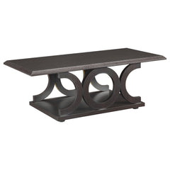 Shelly 2-piece Coffee and End Table Set Cappuccino