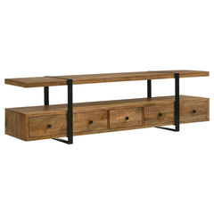 Best Furniture Outlet - Coaster - Otto 5-drawer Mango Wood 70-inch TV Stand Media Console Brown - 703243
