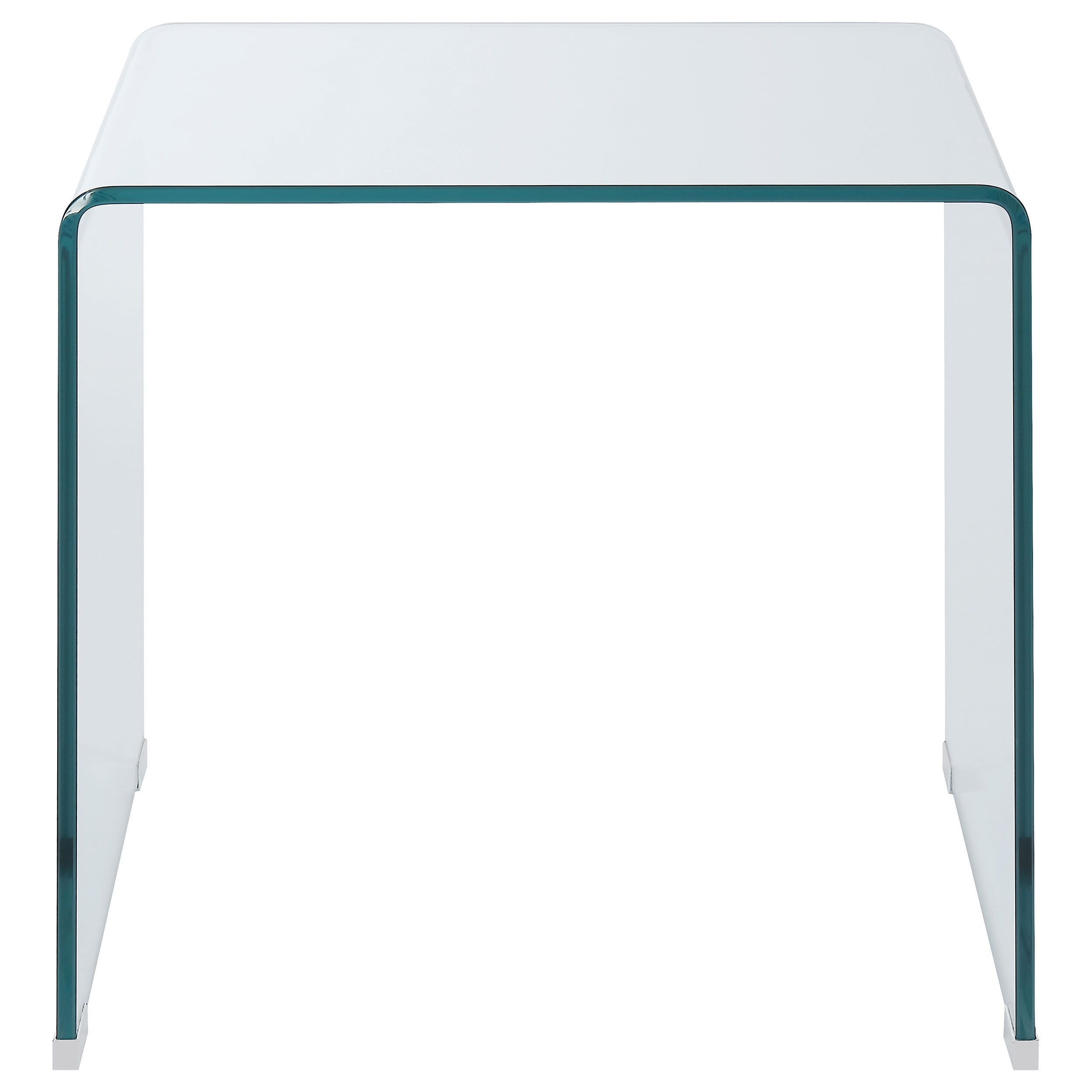 Ripley 2-piece Bent Glass Coffee and End Table Set Clear