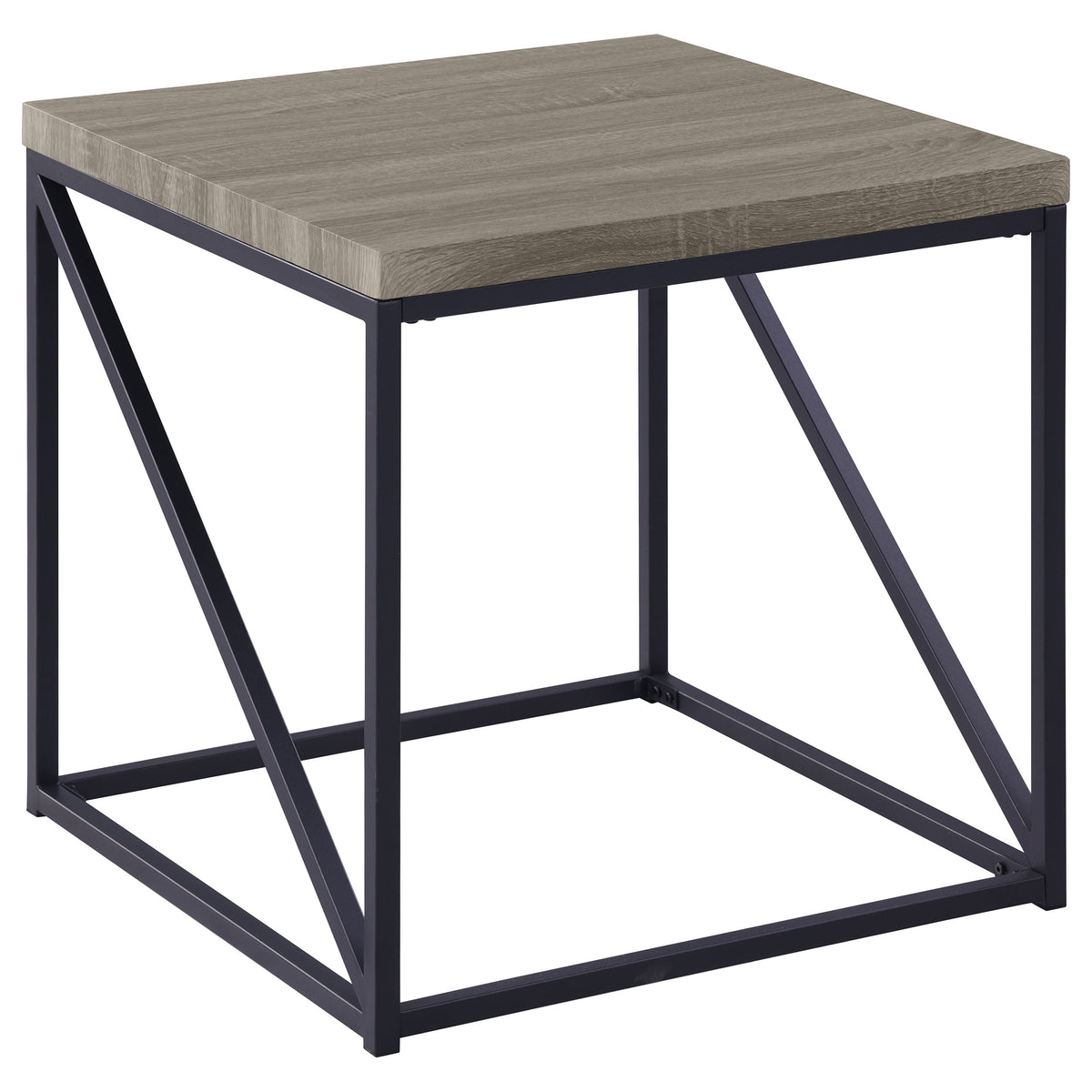 Best Furniture Outlet - Coaster - Birdie Square Engineered Wood End Table Sonoma Grey - 705617