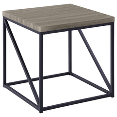 Best Furniture Outlet - Coaster - Birdie Square Engineered Wood End Table Sonoma Grey - 705617