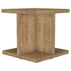 Best Furniture Outlet - Coaster - Cortona Square Engineered Wood End Side Table Mango - 706177