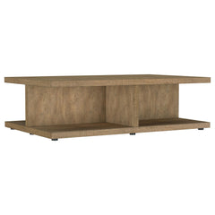 Best Furniture Outlet - Coaster - Cortona Square Engineered Wood Cocktail Coffee Table Mango - 706178