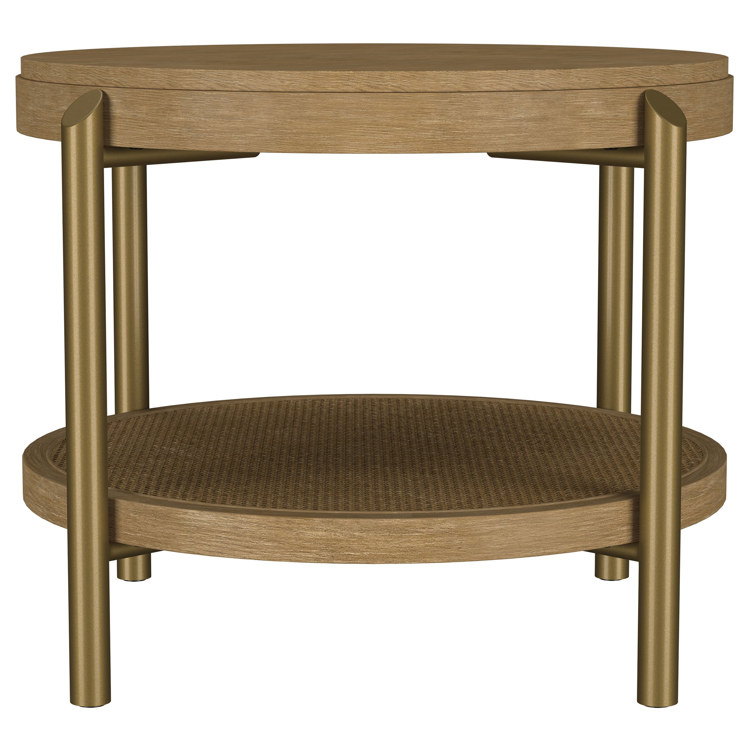 Arini 2-piece Round Coffee and End Table Set Sand Wash