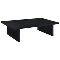 Best Furniture Outlet - Coaster - Max Rectangular Engineered Laminate Coffee Table Black - 706278