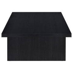 Max Rectangular Engineered Laminate Coffee Table Black