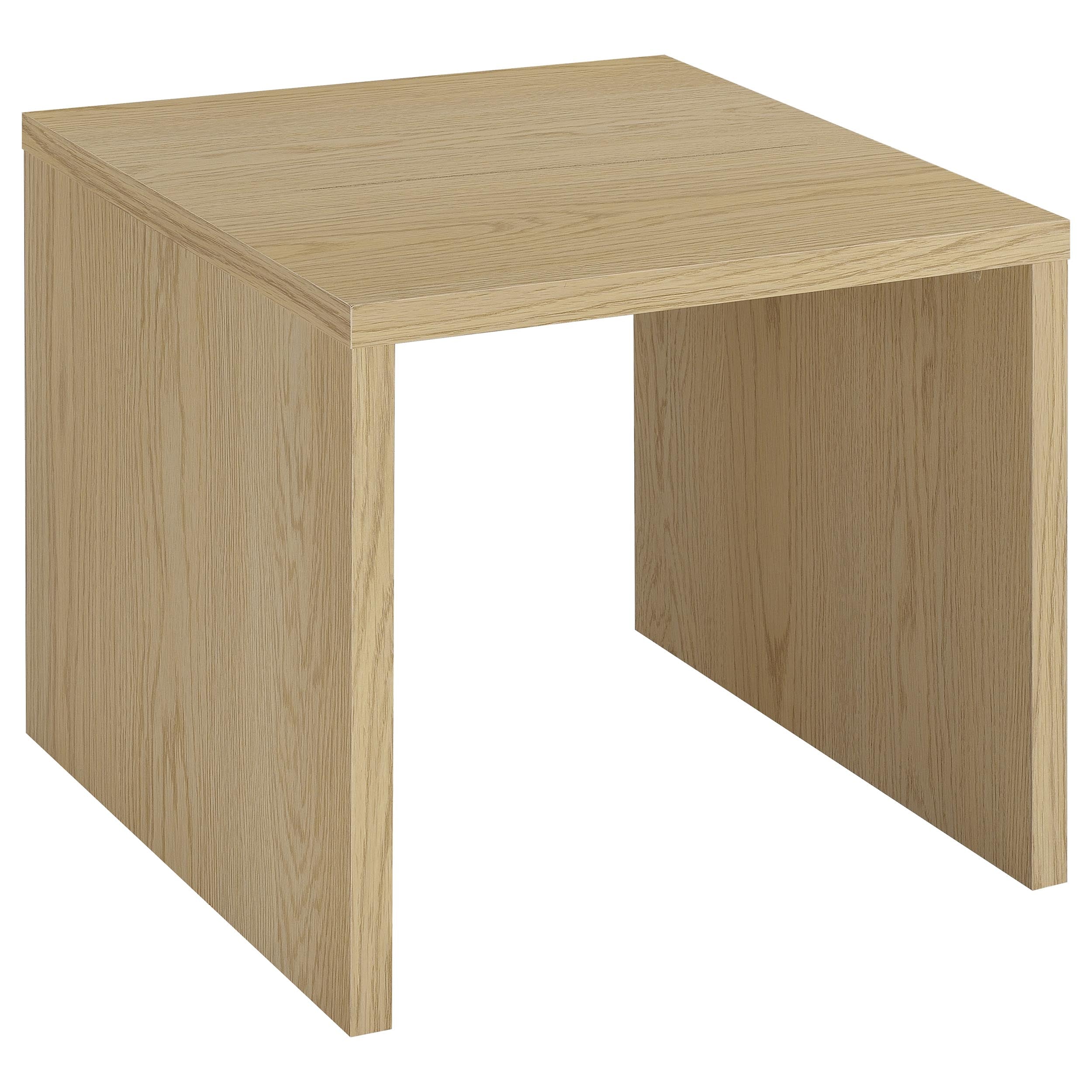 Best Furniture Outlet - Coaster - Canoga Engineered Wood Accent Side End Table Light Oak - 706347