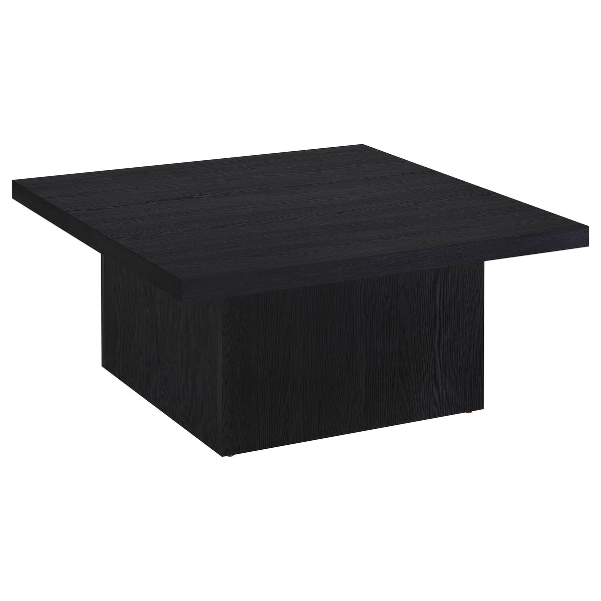 Best Furniture Outlet - Coaster - Devar Square Engineered Wood Cocktail Coffee Table Black - 706408