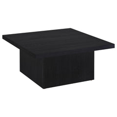 Best Furniture Outlet - Coaster - Devar Square Engineered Wood Cocktail Coffee Table Black - 706408
