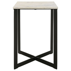 Tobin 3-piece Marble Top Coffee and End Table Set White