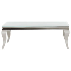 Carone 3-piece Glass Top Coffee and End Table Set White