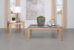 Best Furniture Outlet - Coaster - Polaris 2-piece SmartTop Coffee and End Table Set Grey - 707858-S2