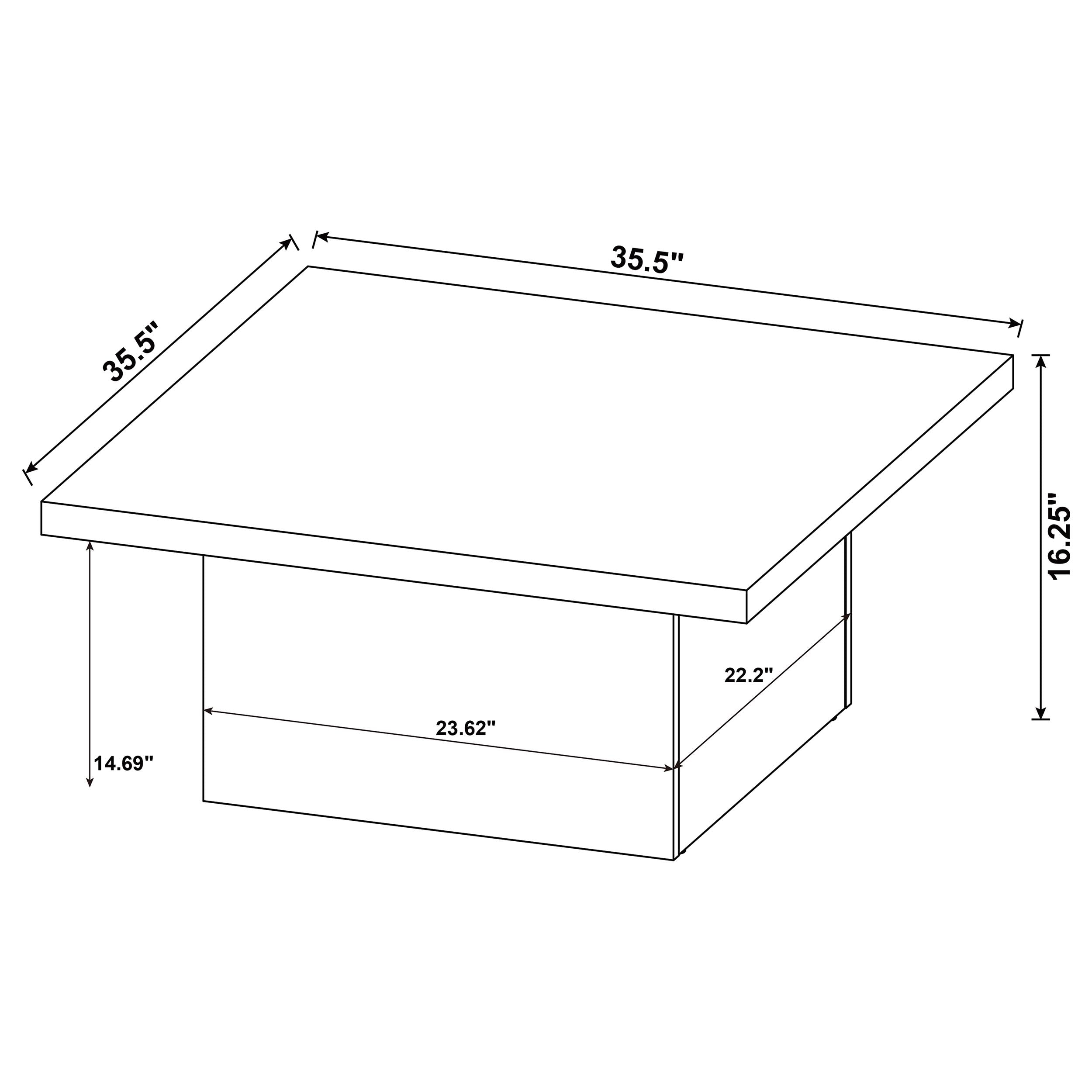 Devar 3-piece Square Coffee and End Table Set Mango
