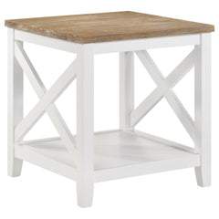 Hollis 3-piece Square Coffee and End Table Set White