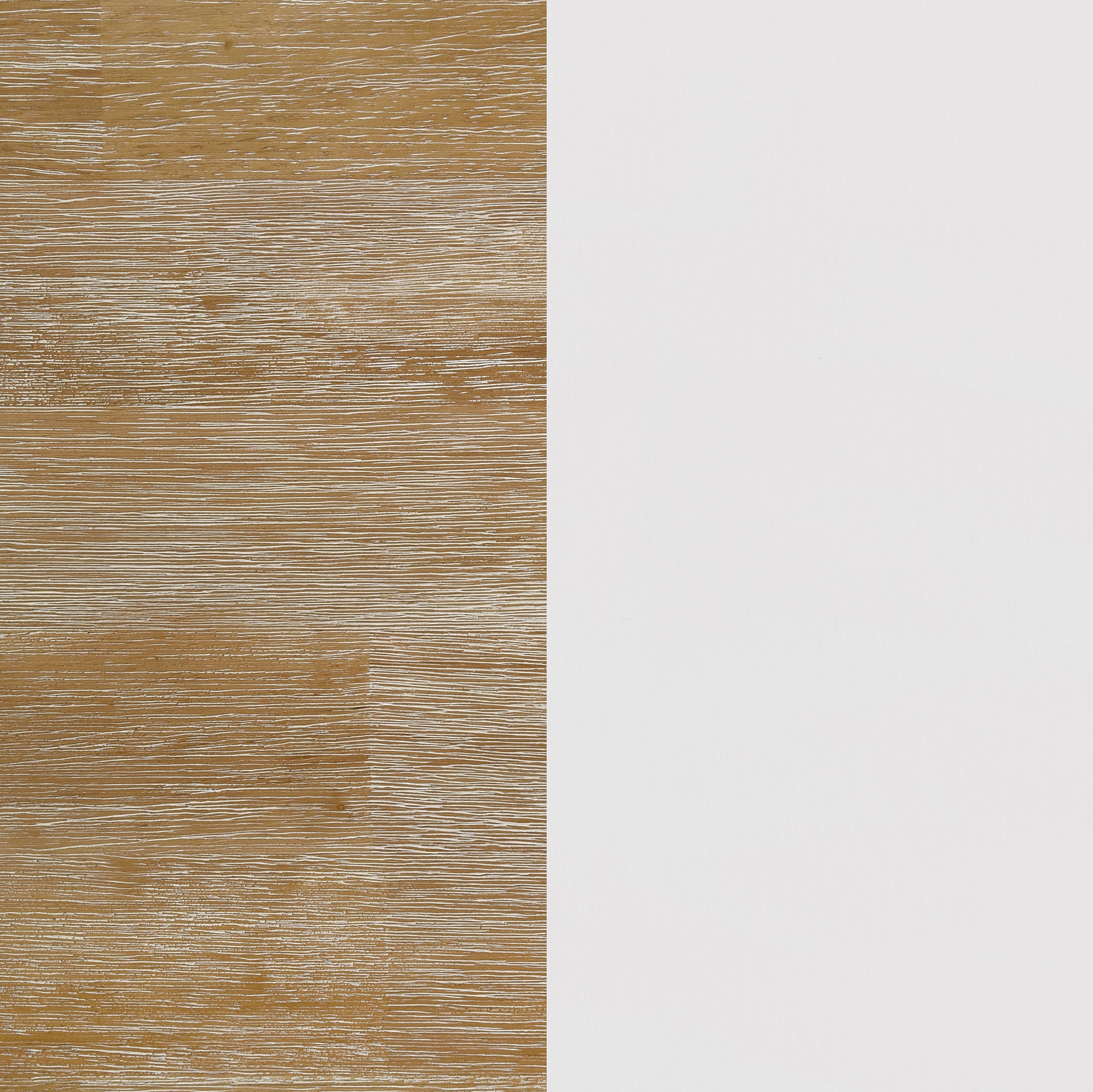 Hollis Square Wood Coffee Table With Shelf Brown and White