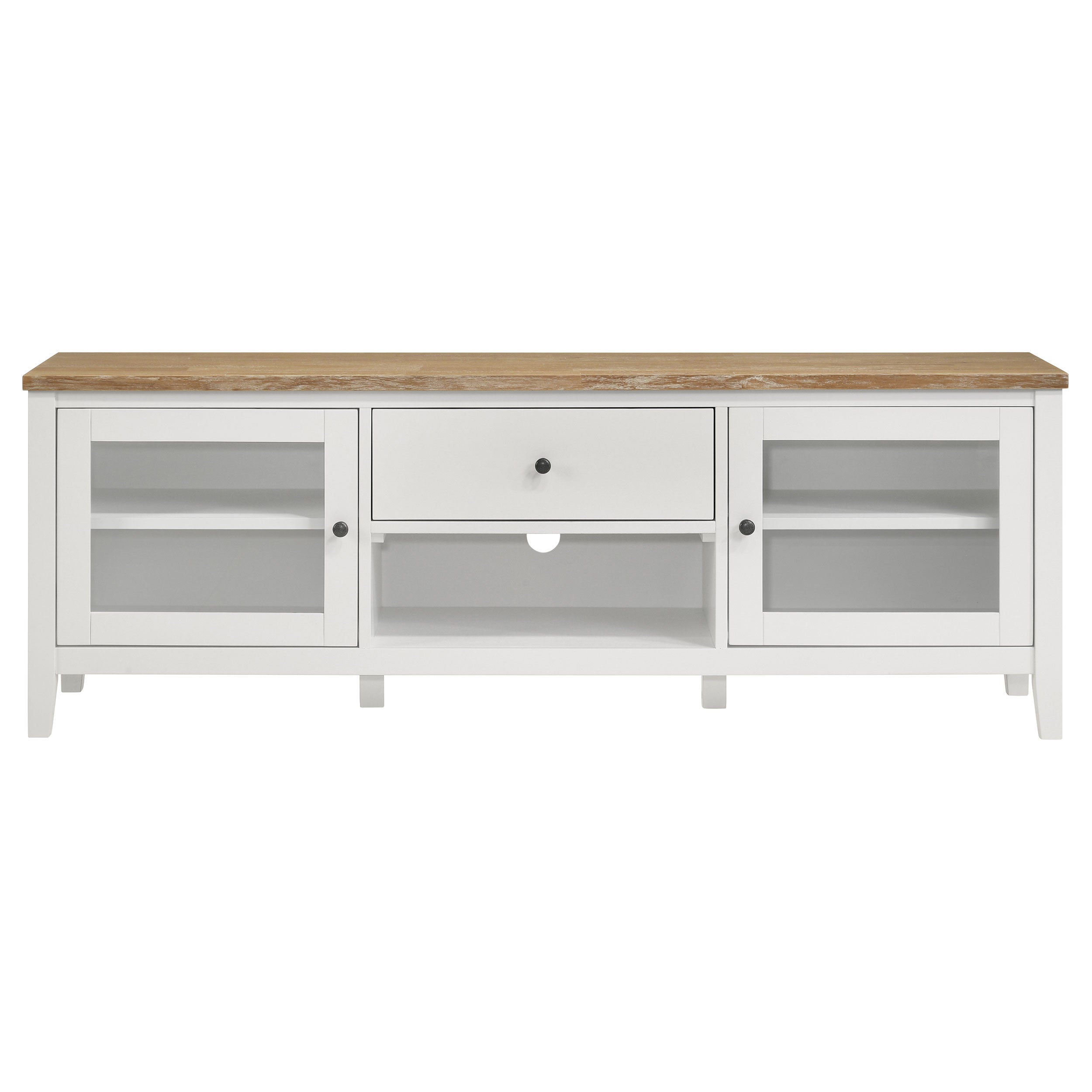 Hollis 3-piece 67-inch TV Stand Entertainment Center White