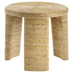 Best Furniture Outlet - Coaster - Artina Woven Rattan Round Side End Table Natural Brown - 708507