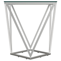 Brittania 2-piece Square Coffee and End Table Set Nickel