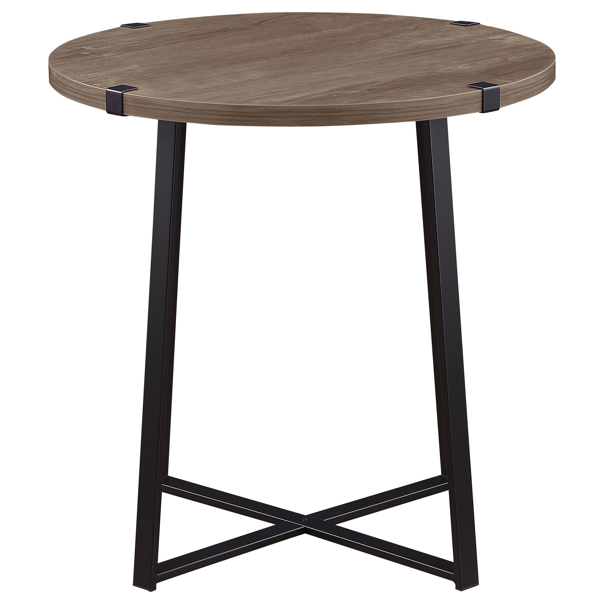 Marcus 3-piece Round Coffee and End Table Set Light Brown