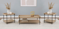 Best Furniture Outlet - Coaster - Fallon 3-piece Rectangular Coffee and End Table Set Natural - 710308-S3