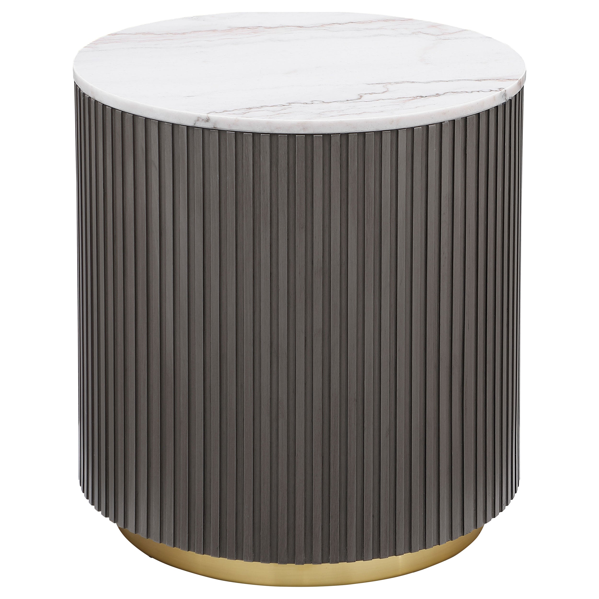 Jason 3-piece Round Marble Coffee and End Table Set White