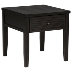 Best Furniture Outlet - Coaster - Concord 1-drawer Square End Table Distressed Java - 710577