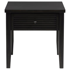 Concord 1-drawer Square End Table Distressed Java
