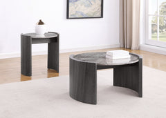 Best Furniture Outlet - Coaster - Gladstone 2-piece Coffee and End Table Set Distressed Grey - 710758-S2