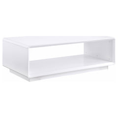 Paseo 3-piece Coffee and End Table Set White High Gloss