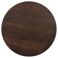 Cayenne Solid Mango Wood Accent Side End Table Walnut