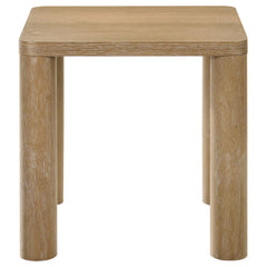 Castlewood 2-piece Cocktail Coffee Table Set Light Oak