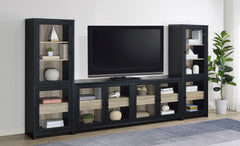 Best Furniture Outlet - Coaster - Denison 3-piece Entertainment Center 79-inch TV Stand Black - 720223-SET