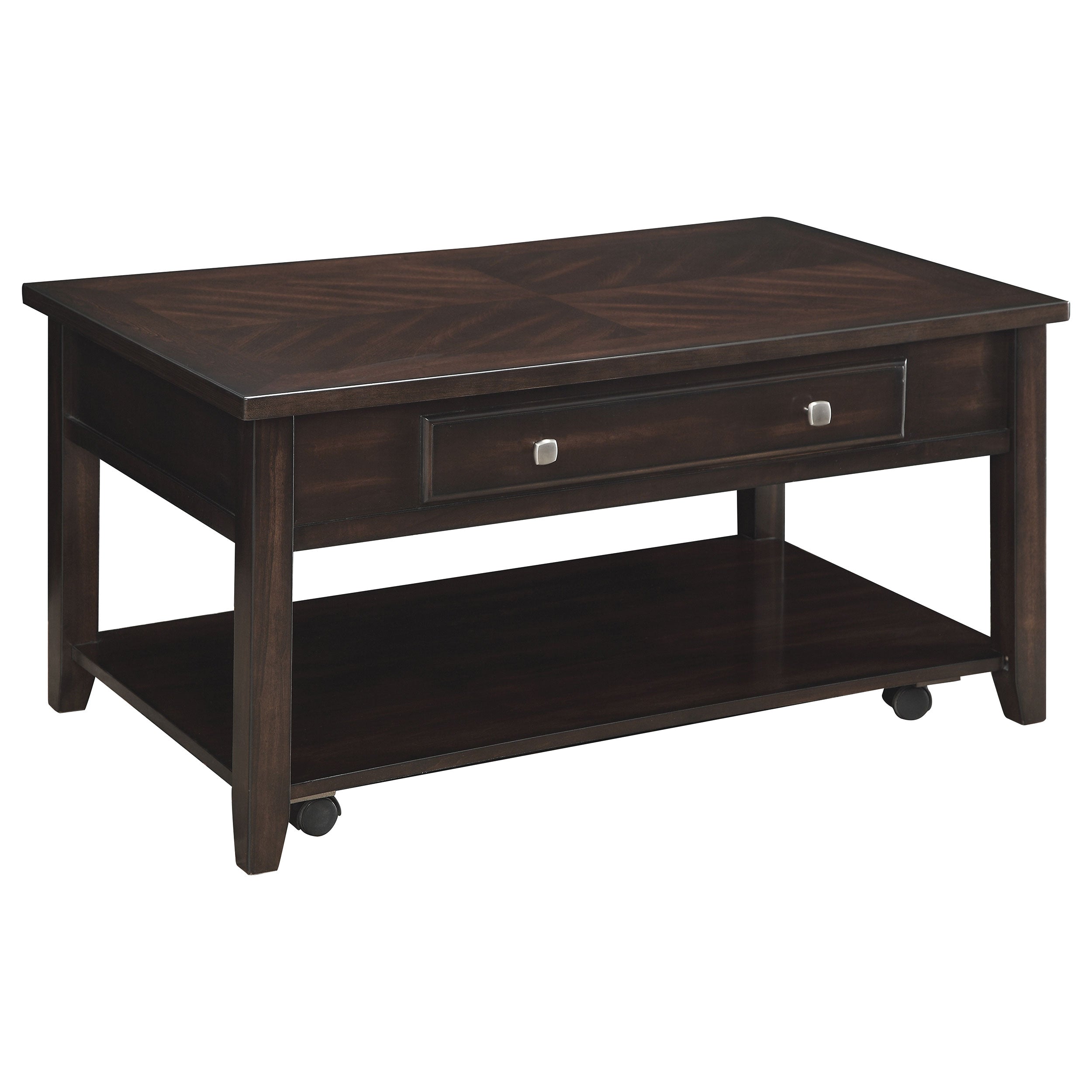 Bradford 2-piece Lift Top Coffee and End Table Set Walnut