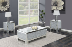 Best Furniture Outlet - Coaster - Gillian 3-piece Mirrored Coffee and End Table Set Silver - 722498-S3