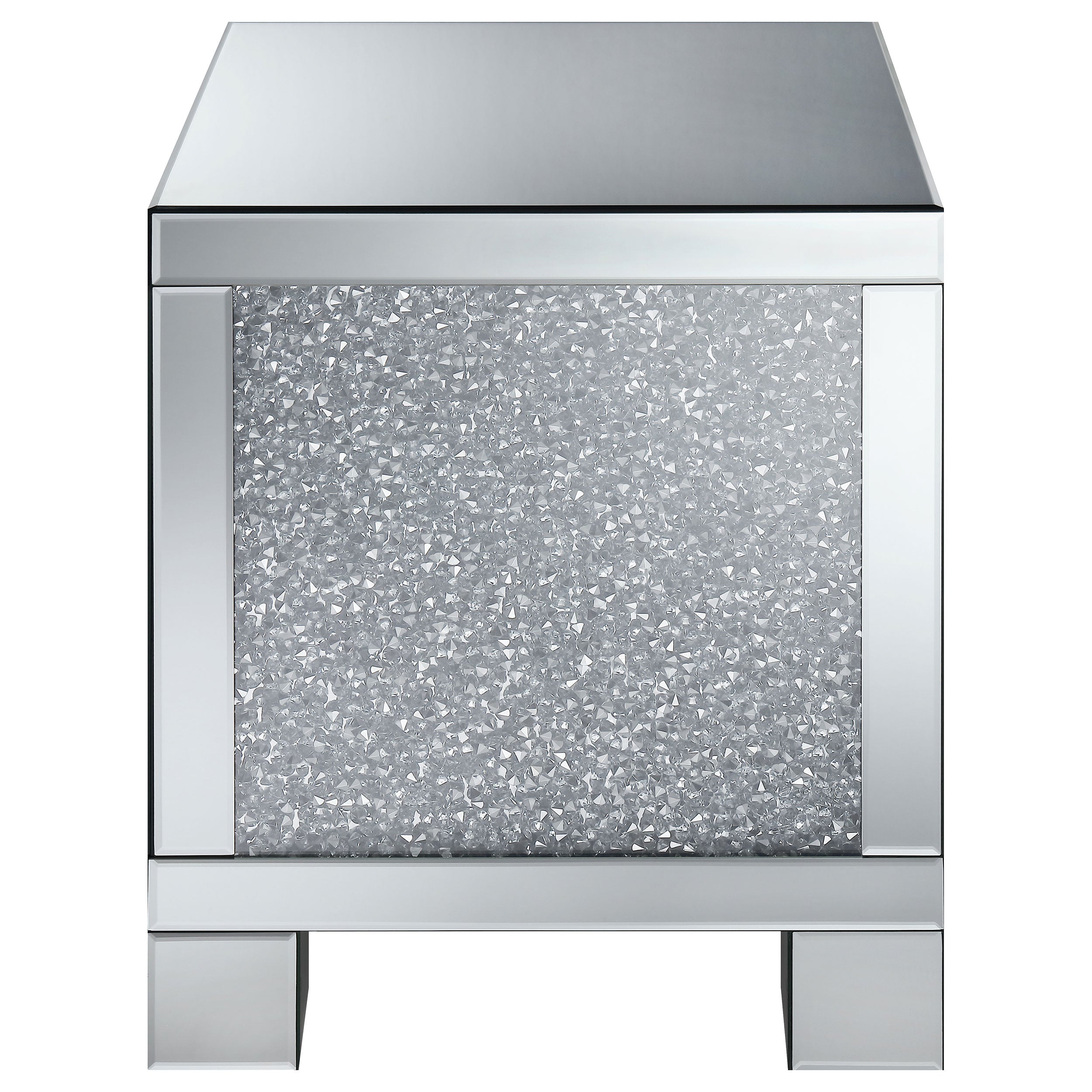 Gillian 3-piece Mirrored Coffee and End Table Set Silver