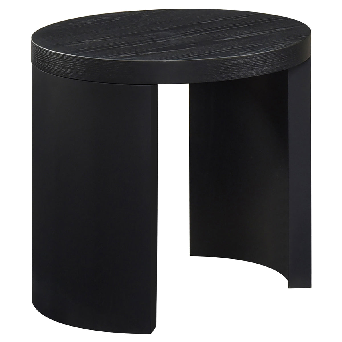 Best Furniture Outlet - Coaster - Sweeney 24-inch Round Wood Occasional Side End Table Black - 722827