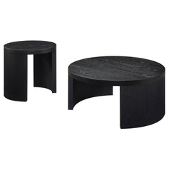 Sweeney 2-piece Coffee and End Occasional Table Set Black